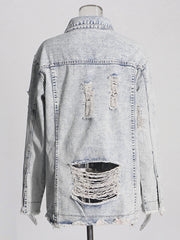 Vintage Washed Loose Versatile Denim Jacket