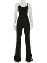 Casual Backless Jumpsuit Sports Fitness Yoga Wear