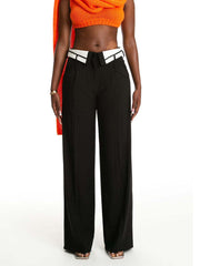 Retro Loose Straight Trousers