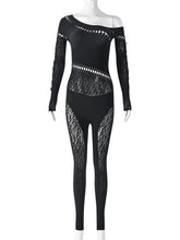 Sexy Hollow out Knit Slim Jumpsuit