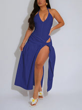 Sexy Halter Bodysuit and Long Skirts Club Sets