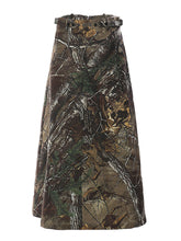 Casual Print Camo Long Skirt