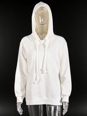 Fashion Simple Style Loose Pullover Hoodie