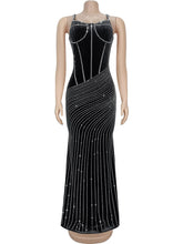 Sexy Rhinestone Party Nightclub Suspender Dress