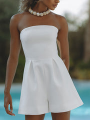 Sexy Strapless Slim Romper