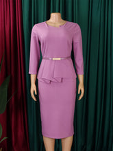 Solid Bodycon OL Dress