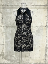 Elegant Sleeveless Lace Bodycon Mini Dress