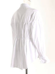 Fashion Patchwork Denim Color-block Blouse