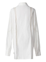 Casual Loose Lace Patchwork Shirt