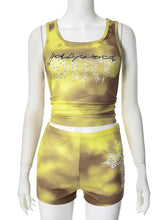 Print Vest and Short Casual Two Piece Set