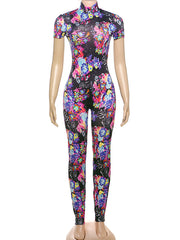 Sexy Leopard Print Backless Jumpsuit One-Piece Suit