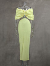 Sexy Off Shoulder Cutout out Cropped Slim Hip Dress