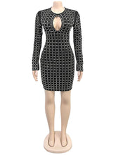 Rhinestone Backless Party Club Mini Dress