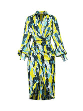 Fashion Print Slim Shirt Dress