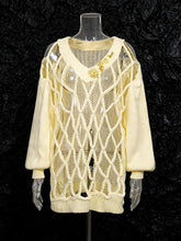 Solid Hollow Out Casual Loose Knitting Sweater