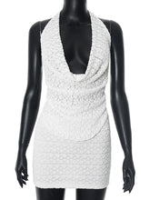 Sexy Lace Halter Lace-up Mini Skirt Beach Two Piece Set