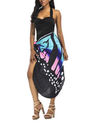 Sexy Butterfly Print Spaghetti Strap Dress