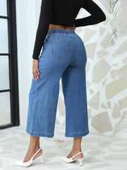 Fashion Drawstring Straight Jeans Ninth-Pants