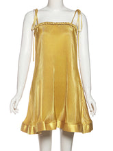 Sexy Strap Curly Hem Loose Mini Dress