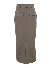 Fashion Slim High Waist Midi Skirt