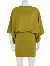 Fashion Loose Backless Package Hip Mini Dress