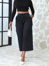 Fashion Drawstring Straight Jeans Ninth-Pants