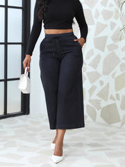 Fashion Drawstring Straight Jeans Ninth-Pants