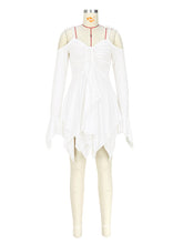 Spaghetti Strap Ruffle Irregular Hem Dress