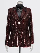 Luxury Sequin Slim Blazer