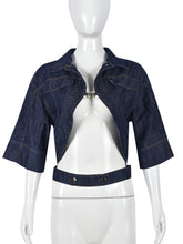Fashion Cropped Denim Jacket Coat