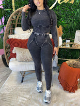 Casual Crop Tops and High Waist Skinny Pants Set