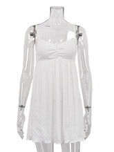 Sexy Jacquard Pleated Spaghetti Strap Dress