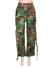 Streetwear Camo Baggy Straight Cargo Pants