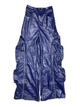 Fashion Multi Pocket Detachable Faux Leather Pants