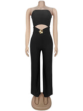 Sexy Elastic Hollow Out Strapless Jumpsuits