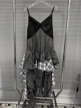 Fashion Irregular Ruffles Spaghetti Strap Slip Dress