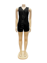 Casual V-Neck Tank Top and Shorts Two Piece Set