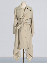 Casual Single Breasted Belted Trench Coat