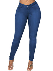 Fashion High Elasticity Pencil Pants Jeans