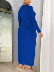 Spaghetti Strap Maxi Dress And Long Sleeve Cape Coat