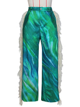 Fashion Boutique Printed Fringe Pants