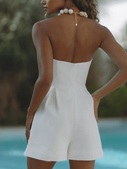 Sexy Strapless Slim Romper