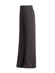 Fashion High Waist Wide Leg Suit Trousers