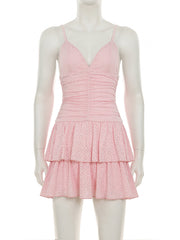 Sexy Ruffle Tiered Sling Dress