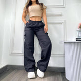 High Waist Utility Cargo Pants