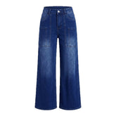 Women's High Waist Vintage Wide Leg Jeans