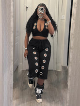 Casual Halterneck Crop Vest Wide Leg Capri Pants Set
