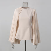 Asymmetric Flare Sleeve Jacket-boutique