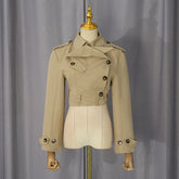 Double Breasted Belted Trench Jacket-boutique