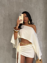 One Shoulder Top and Mini Skirt Set